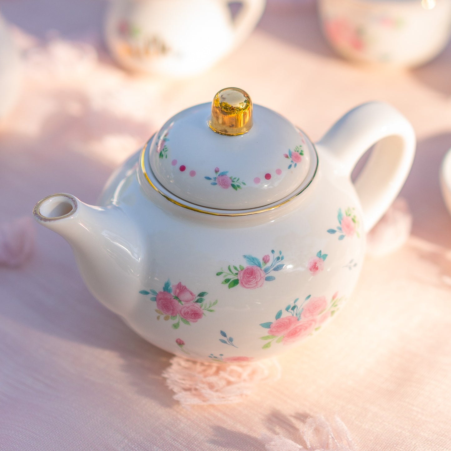 Classic Floral Porcelain Tea Party Set