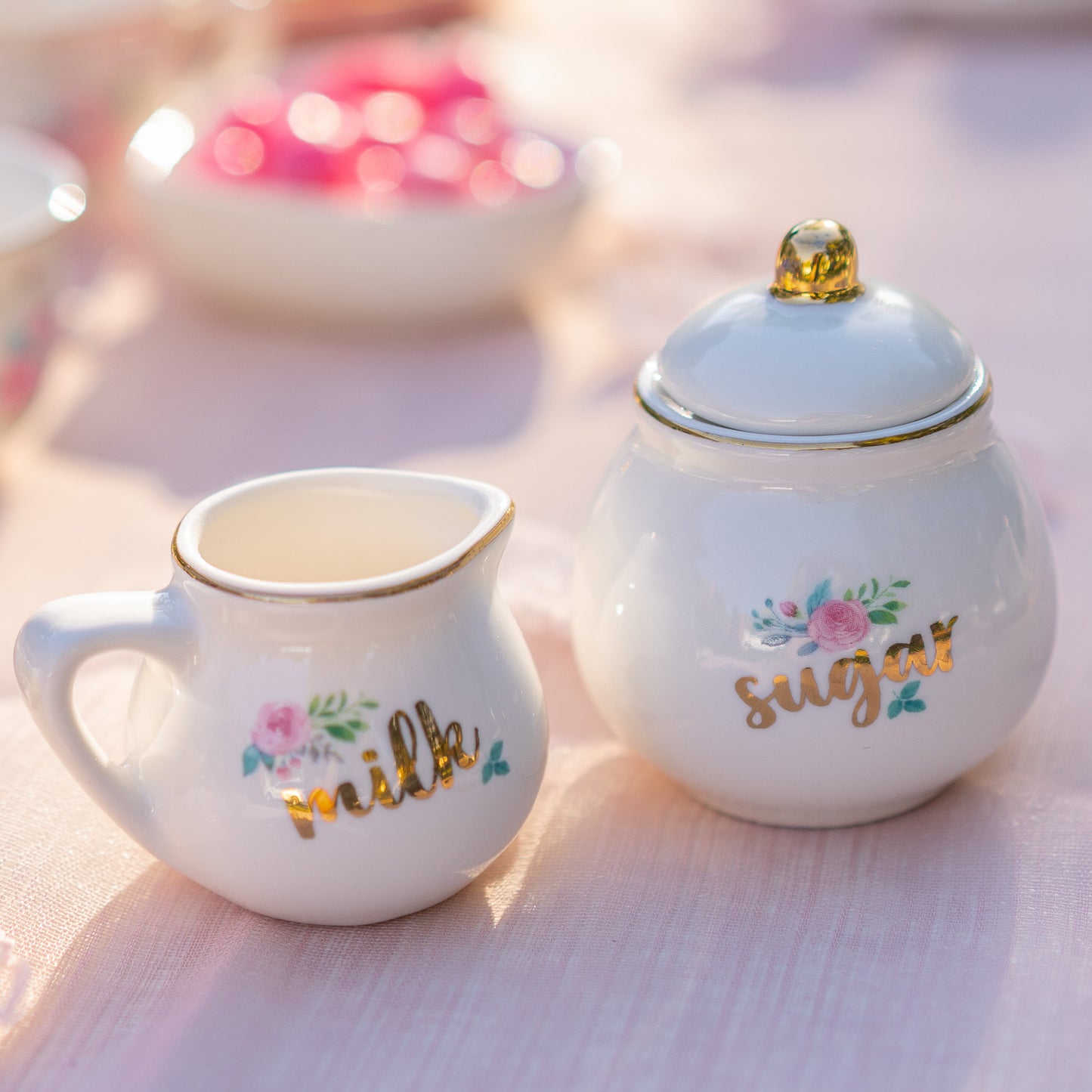 Classic Floral Porcelain Tea Party Set