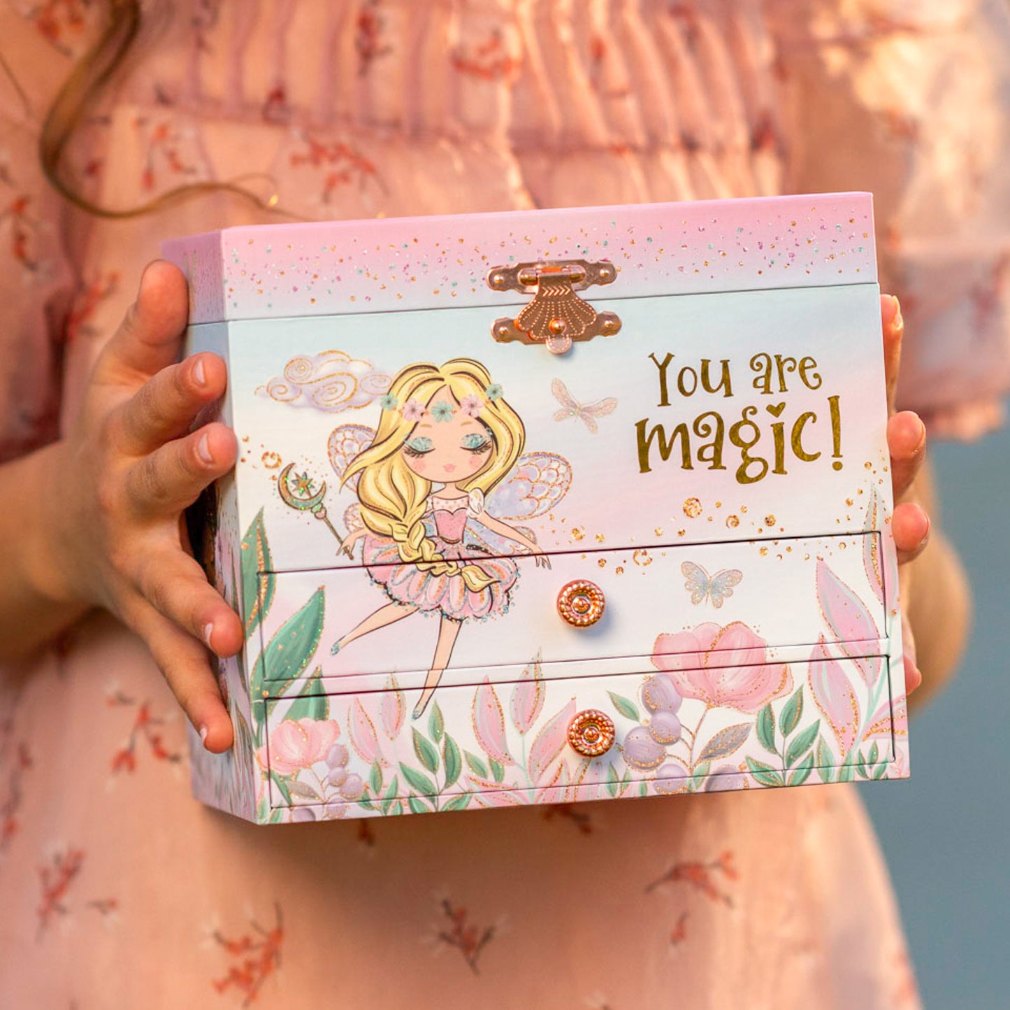 Enchanted Fairy Musical Jewelry Box with Drawers
