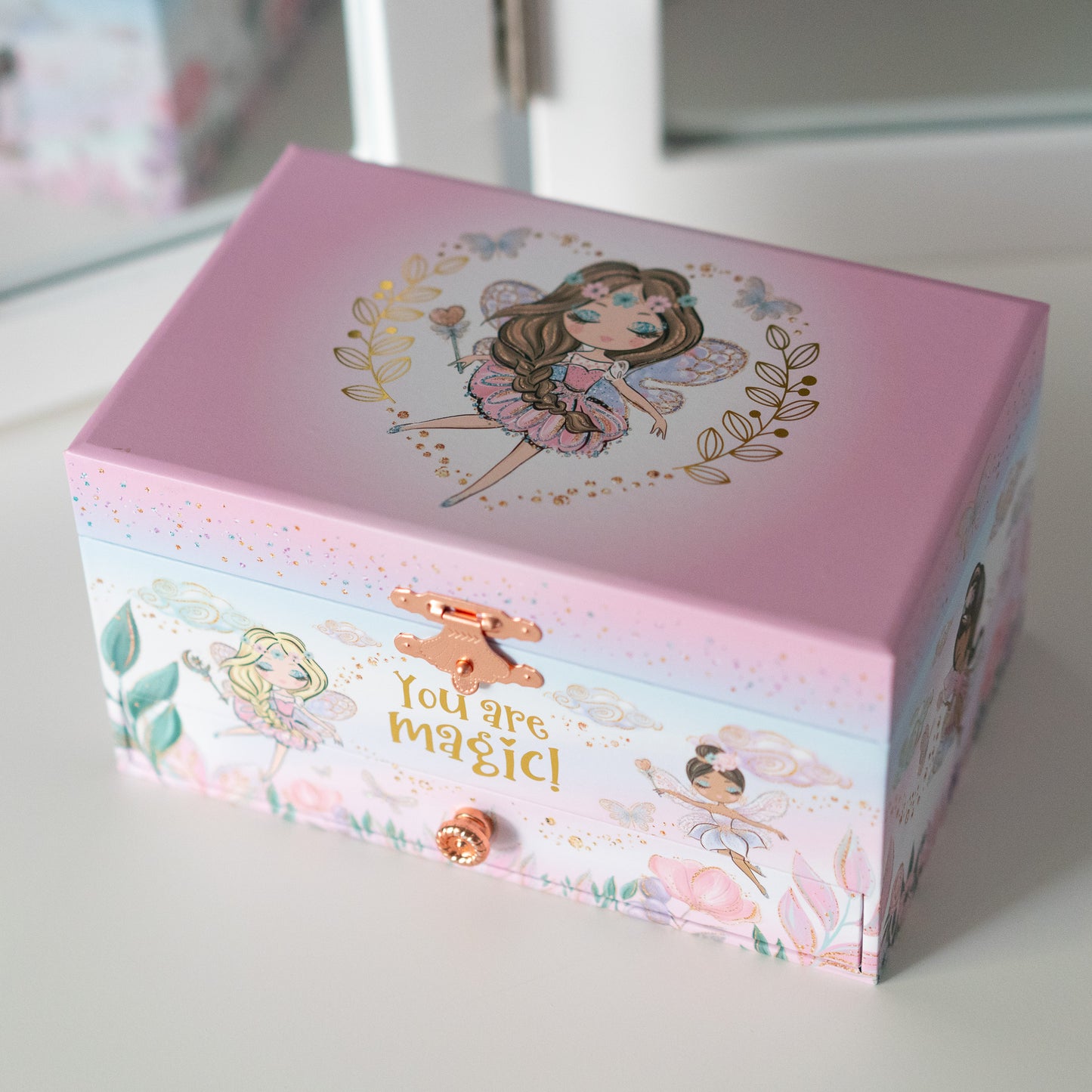 Fairy Tale Musical Jewelry Box with Drawers
