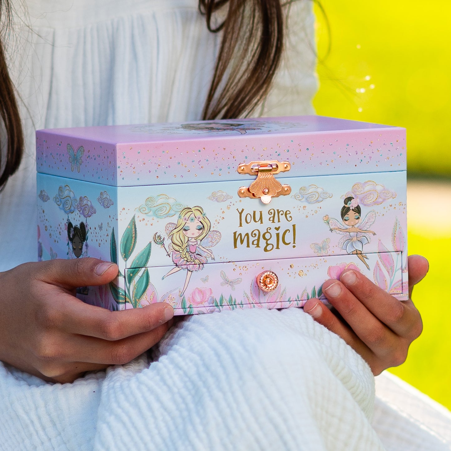 Fairy Tale Musical Jewelry Box with Drawers