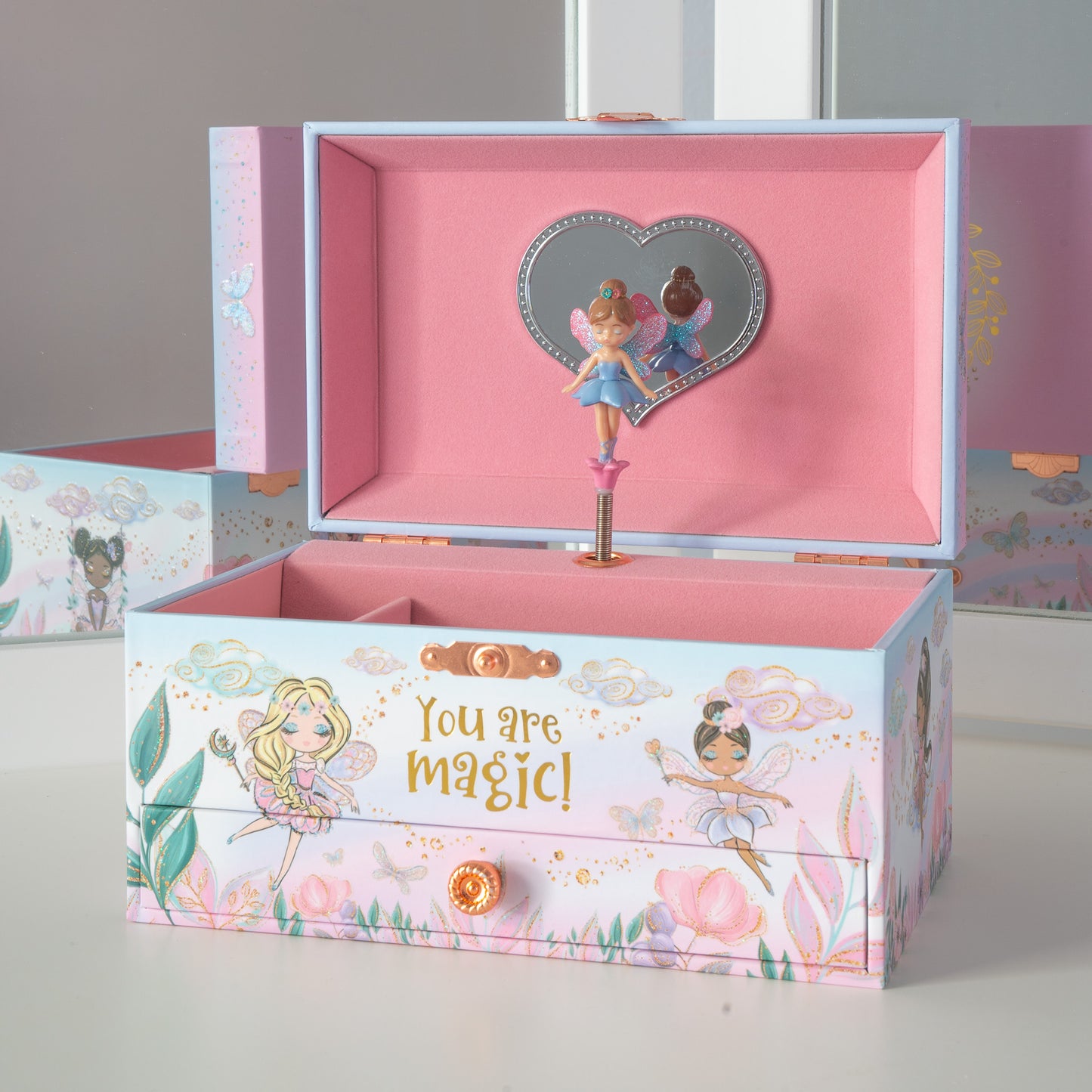 Fairy Tale Musical Jewelry Box with Drawers