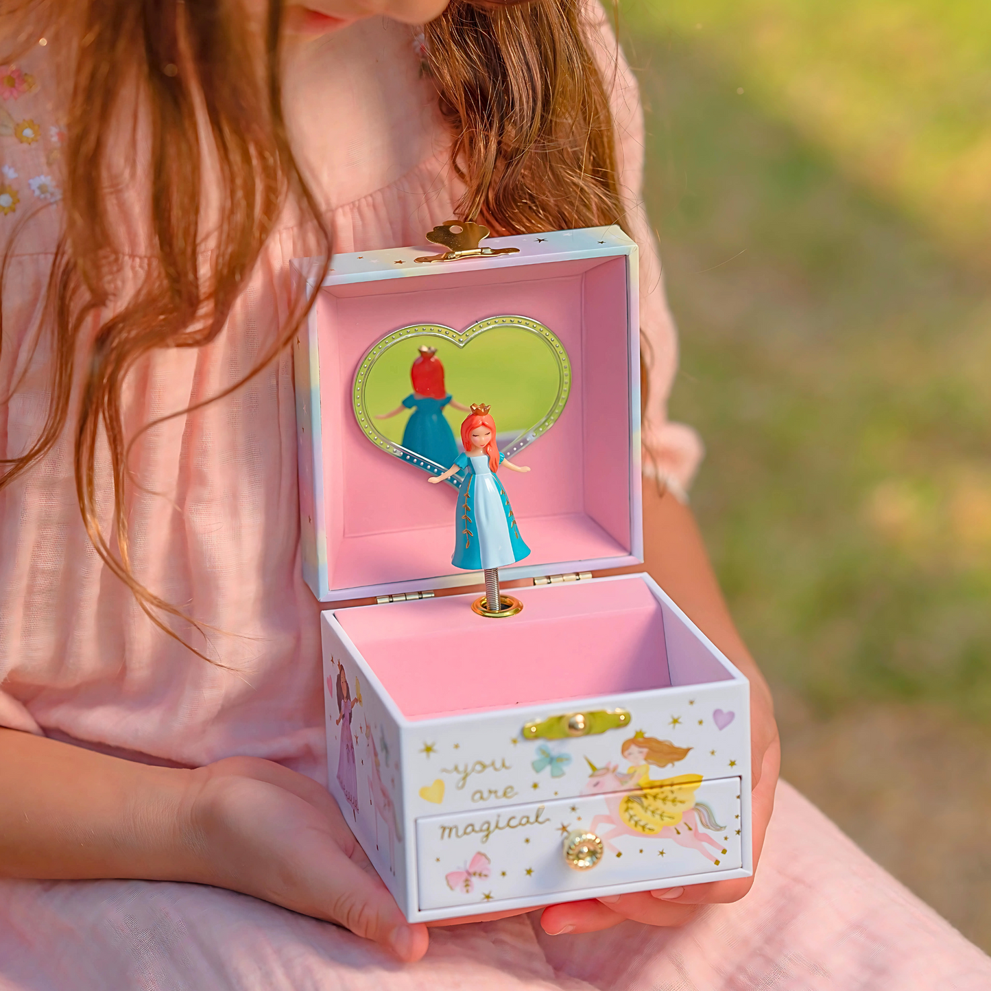 Fairytale Princess Musical Jewelry Box w/ Drawer