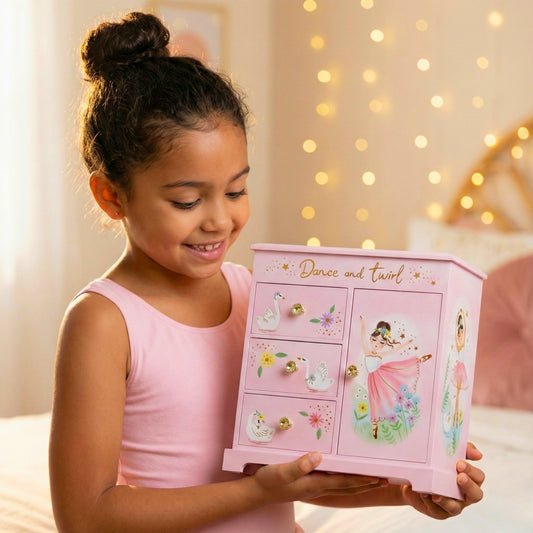 dance recital gifts for girls, jewelry box for girls, ballerina music box, first dance performance gift, boutique kids jewelry box