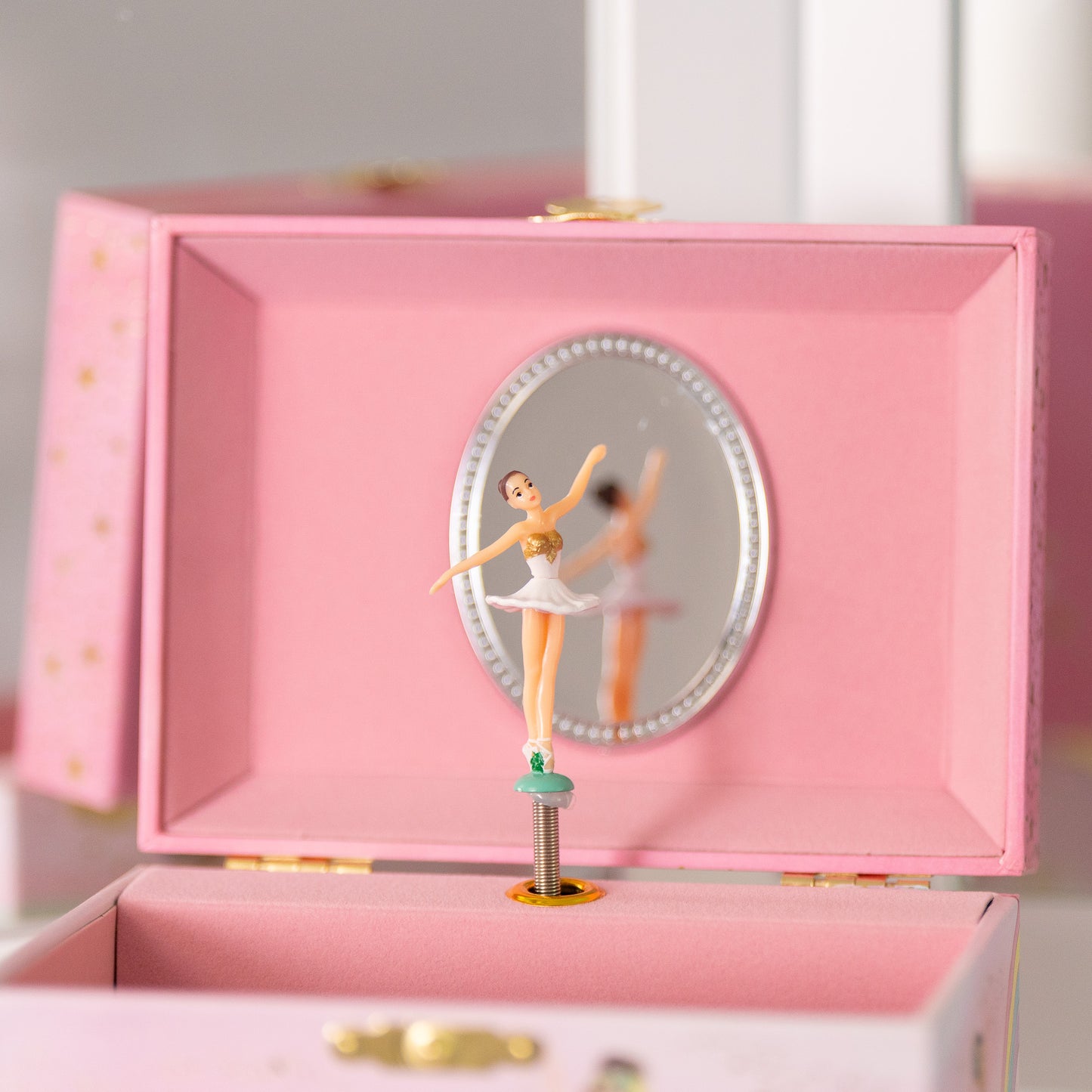 Twirling Ballerina Musical Jewelry Box with Drawers