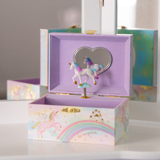 Rainbow Unicorn Musical Jewelry Box
