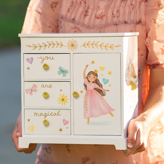 princess musical jewelry box