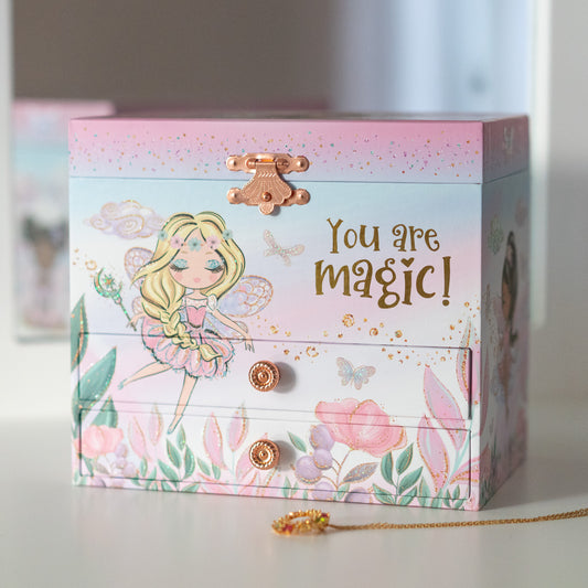 Enchanted Fairy Musical Jewelry Box with Drawers