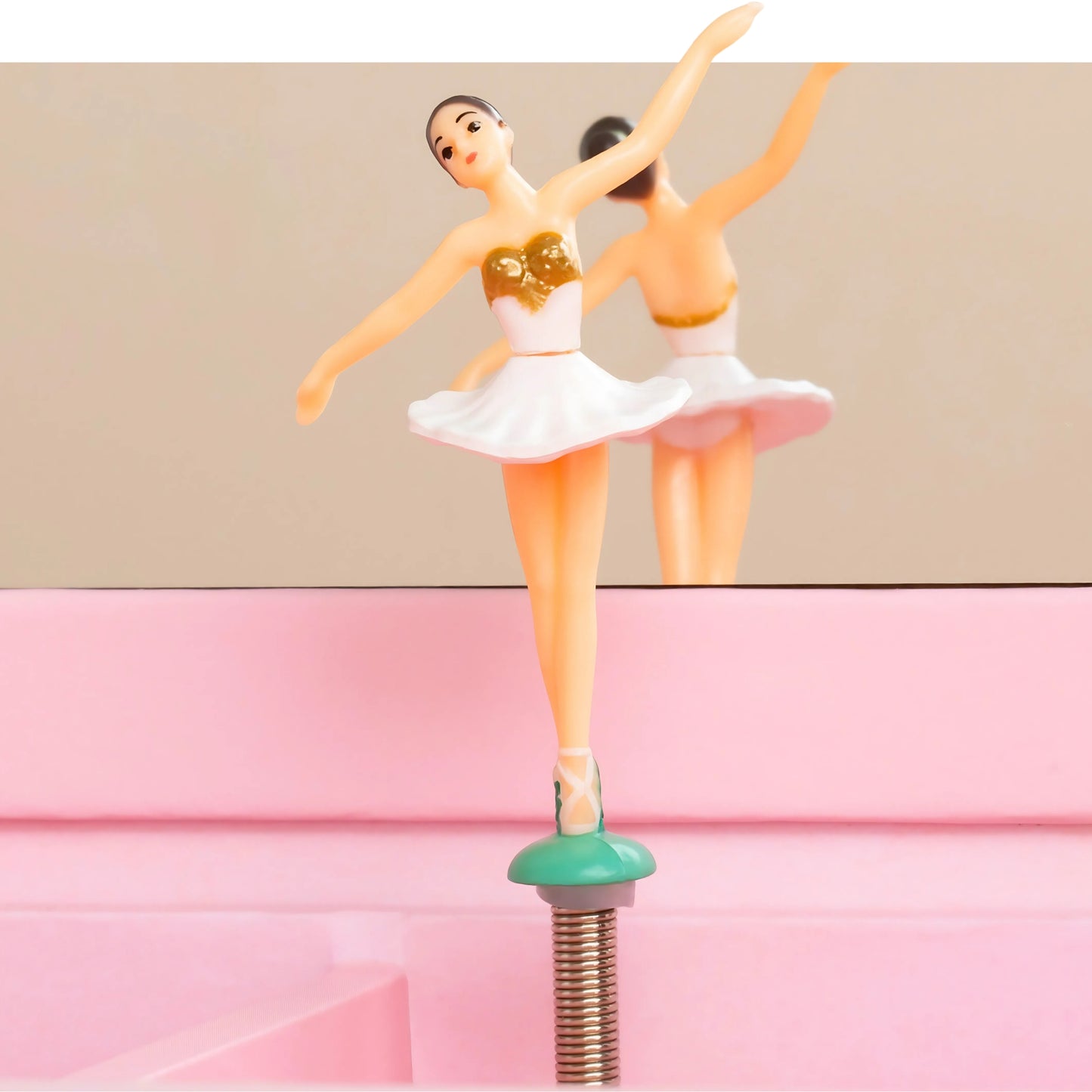 Swan Lake Ballerina Musical Jewelry Box w/ Drawers