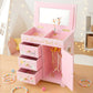 Swan Lake Ballerina Musical Jewelry Box w/ Drawers