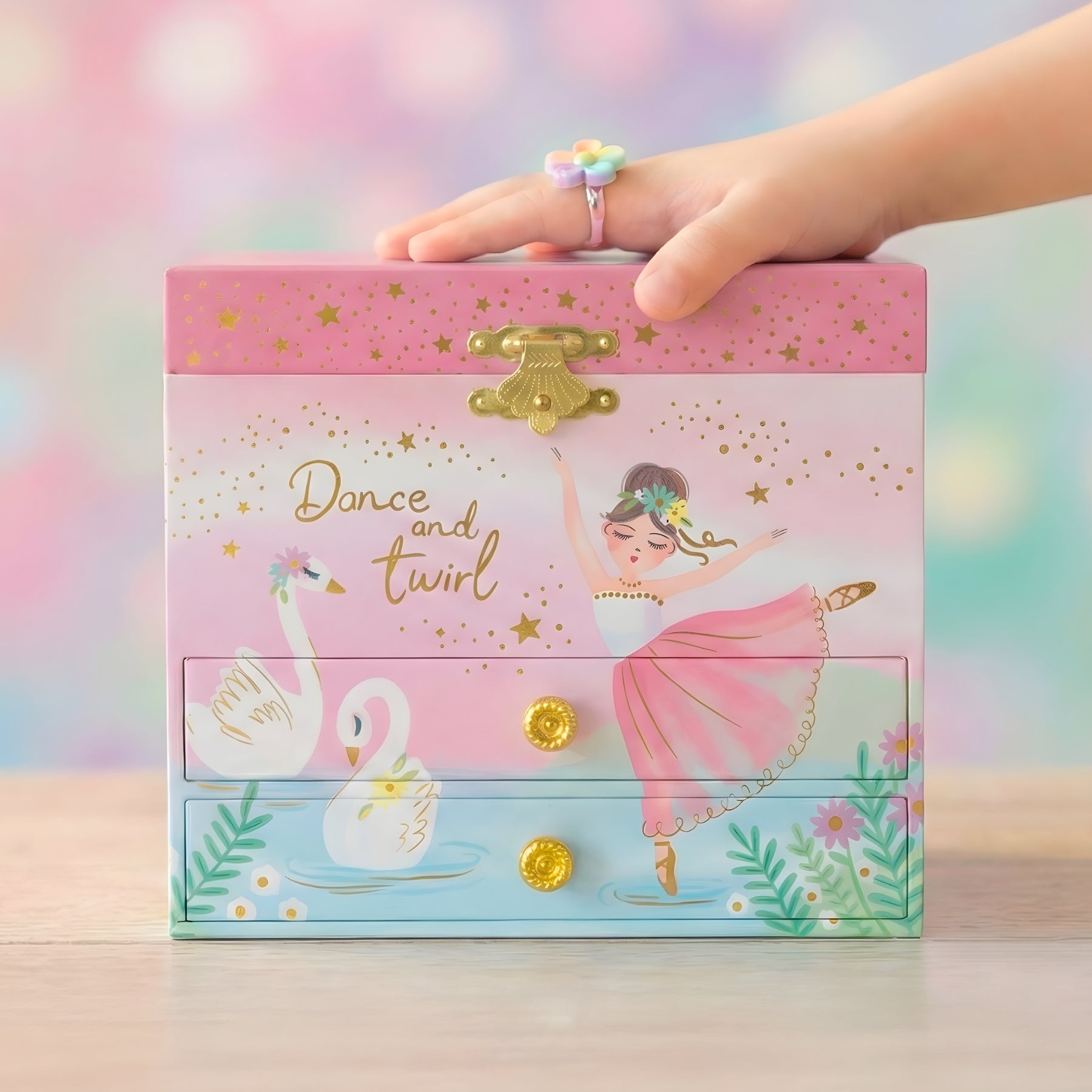 dance and twirl ballerina jewelry box for little girls