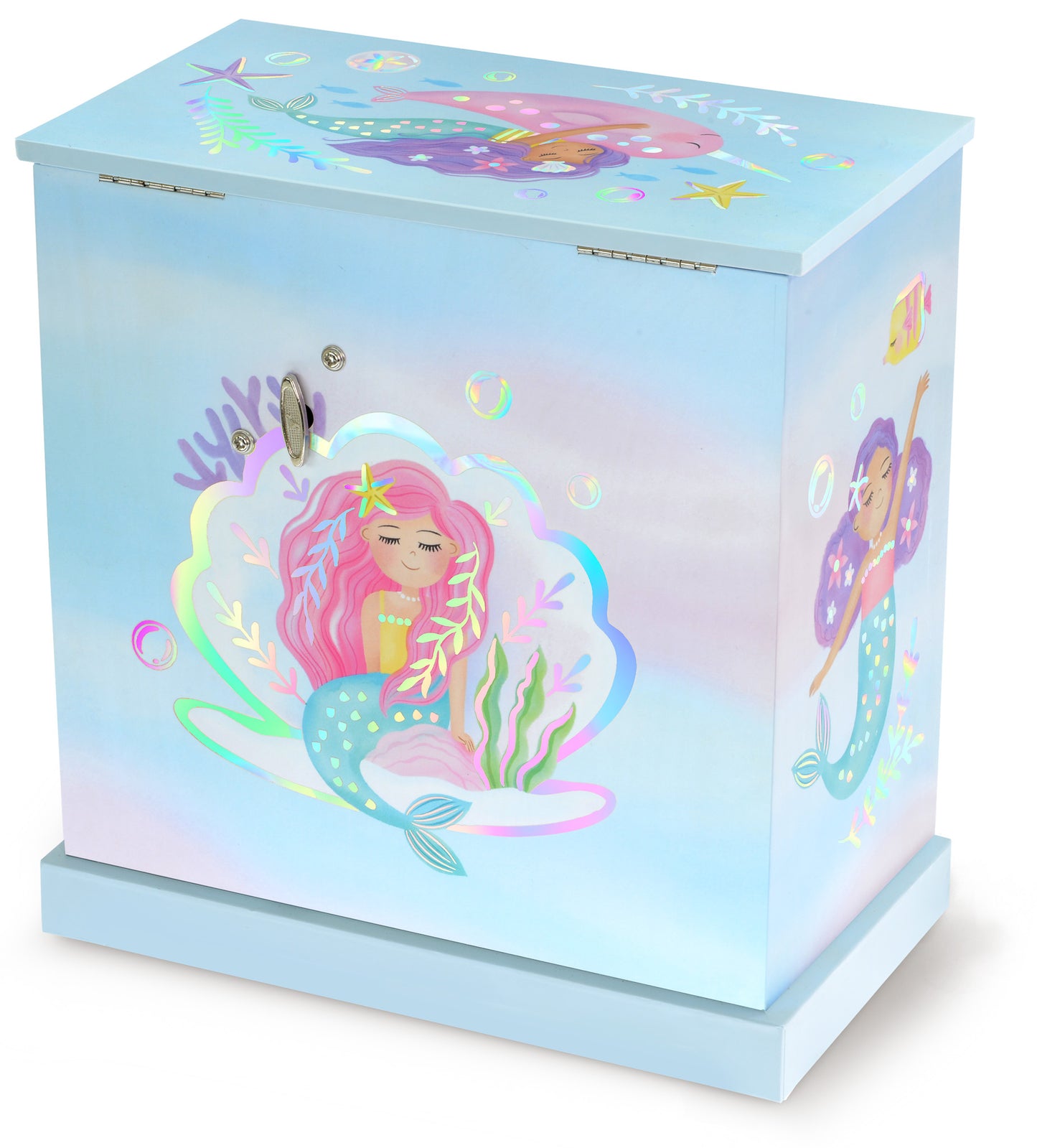 Over the Waves Mermaid Musical Jewelry Box w/ Drawers